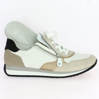 sneakers removable sole white gold woman 42, 43, 44, 45 remonte Shoesissime, view details