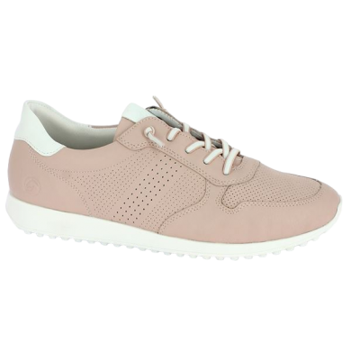 Pale pink sneakers large size D3100-31, profile view