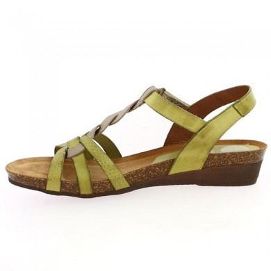 chaussure verte femme xapatan  42, 43, 44, vue intérieure