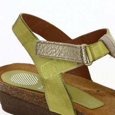 sandale verte femme xapatan  42, 43, 44, vue détails
