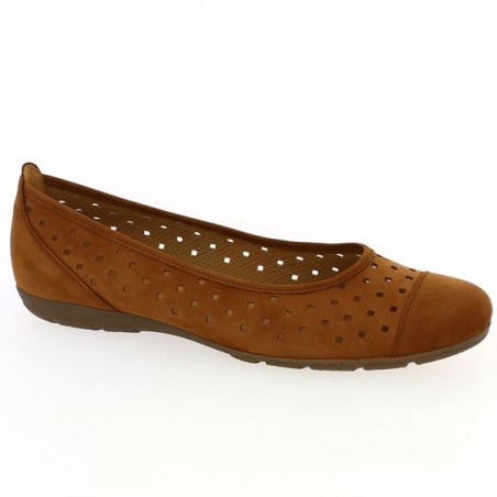 ballerina gabor camel 8, 8.5, 9, 9.5 Shoesissime, profile view ballerina gabor camel 8, 8.5, 9, 9.5 Shoesissime, profile view