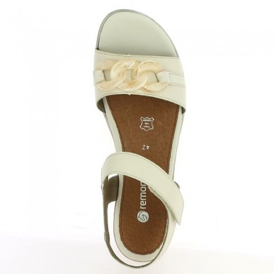 white sandal chain 42, 43, 44, 45 woman Shoesissime, top view
