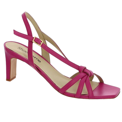 sandales rose fushia grande taille femme Shoesissime, vue profil