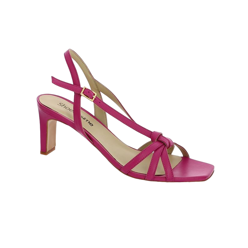 sandales rose fushia grande taille femme Shoesissime, vue profil