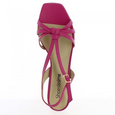 Shoesissime pink fushia sandals 42, 43, 44, 45 women, top view