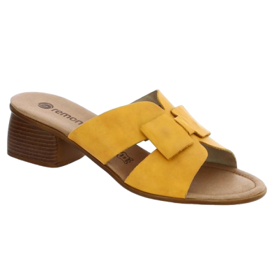 Yellow mule heel woman 42, 43, 44, 45, profile view