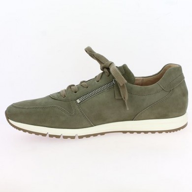 khaki green sneakers Gabor 8, 8.5, 9, 9.5 large size, inside view