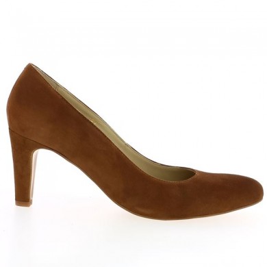 camel pumps large size woman Shoesissime, side view