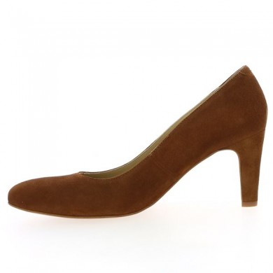 talon femme camel grande pointure Shoesissime, vue intérieure