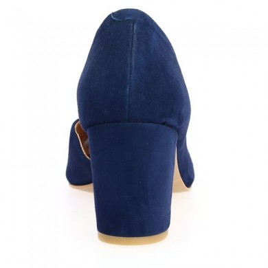 blue heel open toe shoes 42, 43, 44, 45, heel view