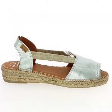 silver leather sandals Toni Pons 42, 43, 44, 45 Shoesissime, side view