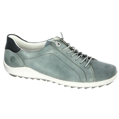 sneakers R1434-14 remonte blue woman large size, profile view