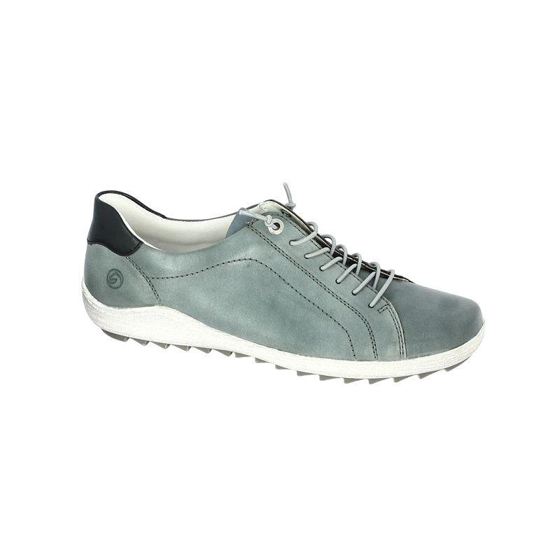 sneakers R1434-14 remonte blue woman large size, profile view