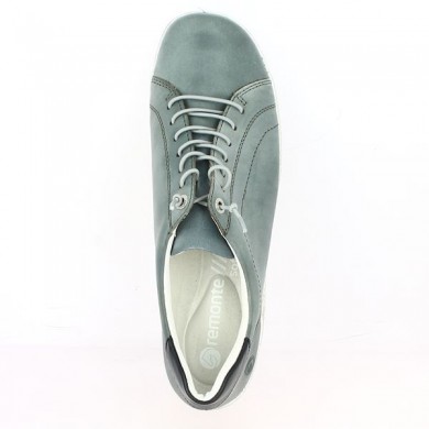 sneakers large size woman blue leather Remonte R1434-14, top view