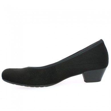 small black heel Gabor confort 8, 8.5, 9, 9.5 Shoesissime, inside view