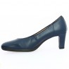 blue leather pumps 42, 42.5, 43, 44 large size shoes, interior view