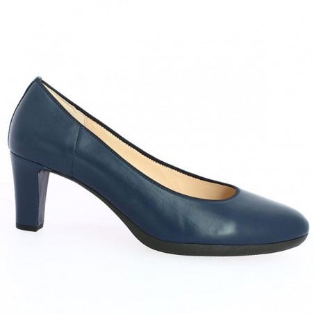 escarpin plateforme bleu femme grande taille Gabor, profile view escarpin plateforme bleu femme grande taille Gabor, profile view