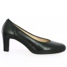 escarpin Gabor cuir noir plateforme grande pointure femme Shoesissime, vue coté