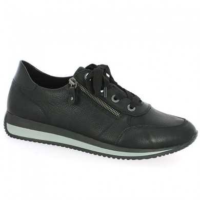 Sneakers Remonte D0H11-01 cuir noir 42, 43, 44, 45 Shoesissime, vue profil