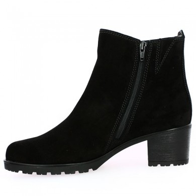 Women's boot large size Gabor Shoesissime black zipper, inside view