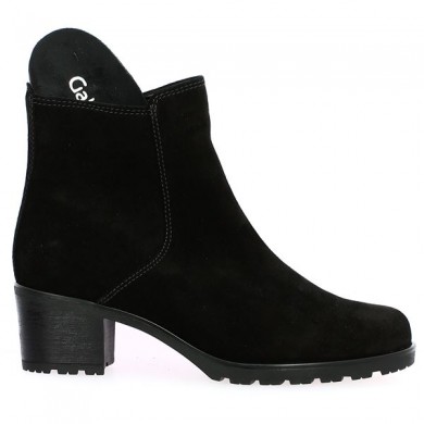 Boots Femme grande pointure Gabor semelle amovible noire Shoesissime, vue détails