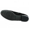 round toe boots Gabor grande pointure velours noir chaine Shoesissime, vue semelle