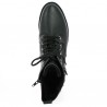 Women's lace-up boot 42, 43, 44, 45 Remonte black leather D8668-00 Shoesissime, top view