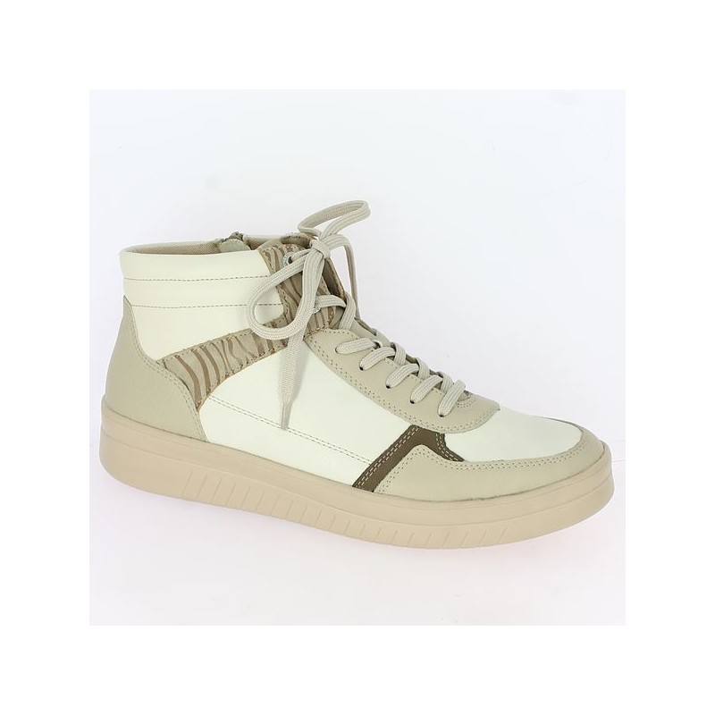 baskets montante beige D0J71-80 Remonte Shoesissime, vue profil