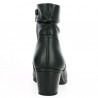bottines Gabor 42, 42.5, 43, 44 cuir noir petit talon plissée, vue arrière