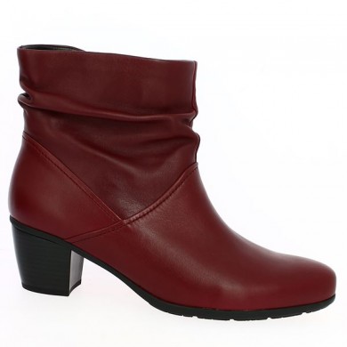 women's burgundy boots small heel Gabor, view profile