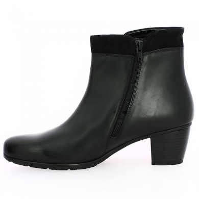 chaussure Gabor cuir noir 5 cm talon 42, 43, 44, 42.5 femme, vue intérieure