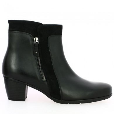 Gabor boots black 5 cm heel large size women, side view