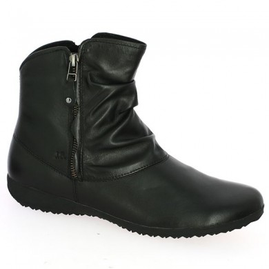 Black Josef Seibel Naly 24 boot, women's large size, profile view