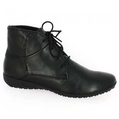 boots noire Naly 09 à lacets Josef Seibel grande taille femme, vue profil