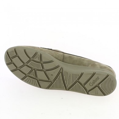 women's low comfort shoe taupe Gabor large size, inside view