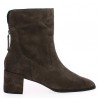 Brigitte - Brown nubuck heel boots - Women's boots 42, 43, 44, 45 - Shoesissime