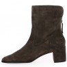 Brigitte - Brown nubuck heel boots - Women's boots 42, 43, 44, 45 - Shoesissime