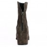Brigitte - Brown nubuck heel boots - Women's boots 42, 43, 44, 45 - Shoesissime