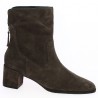 Brigitte - Brown nubuck heel boots - Women's boots 42, 43, 44, 45 - Shoesissime