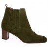 bottines talon vert kaki femme 42, 43, 44, 45, vue profil