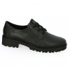 women's black derby Remonte large size D8694-00, side view