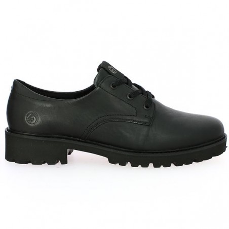 women's black derby Remonte 42, 43, 44, 45 D8694-00, profile view women's black derby Remonte 42, 43, 44, 45 D8694-00, profile view