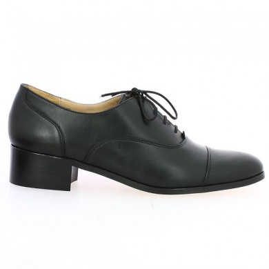 black leather derby large Shoesissime size, side view