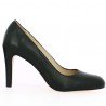 talon femme cuir noir 42, 43, 44, 45, 46 Shoesissime, vue coté