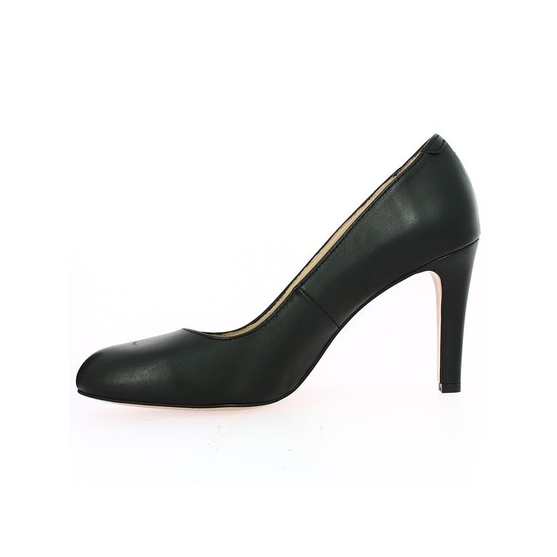 Escarpins Corine En Cuir Noir - Taille 37 EU - Talons Kitten Heel - Occasion Bon état