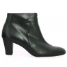 7 cm heels boots Gabor black leather Shoesissime, side view