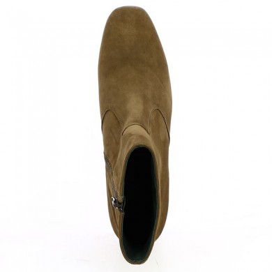 Monica - Light brown square heel ankle boots - Small heel plus size ankle boots - Shoesissime