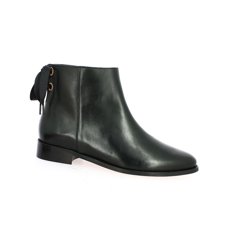 Bottines plates noir hotsell