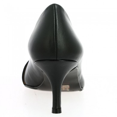 Shoesissime chic black pumps large size pointed toe, rear view