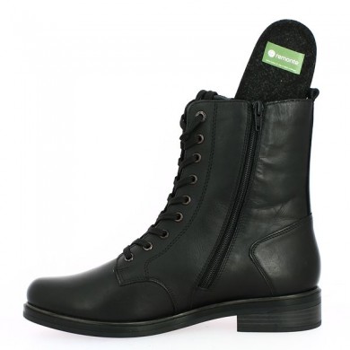 Women's black leather boots with removable soles large size 42, 43, 44, 45 Shoesissime, view details